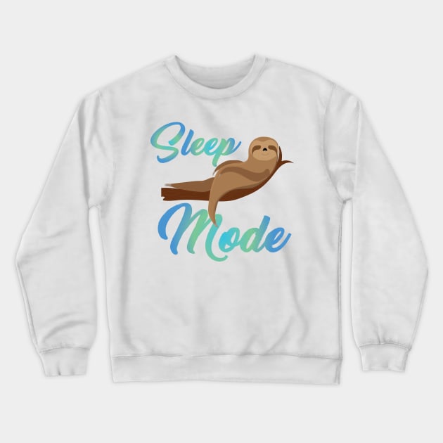 Sleep Mode Crewneck Sweatshirt by Slothprint